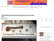 Tablet Screenshot of organized-beauty.com